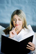 A business lady thinking for ideas