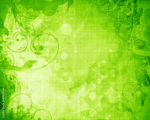 Illustration: Green and fresh background Green and fresh background