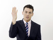 Angry businessman