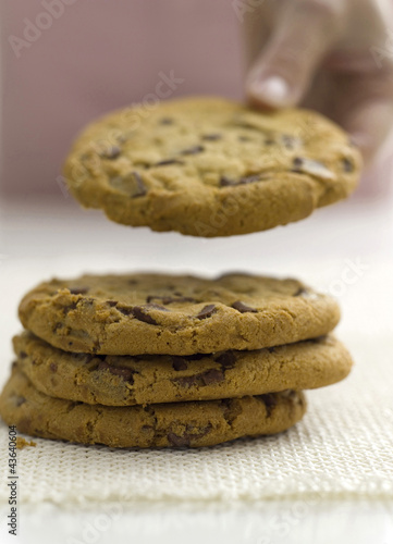Photo: White chocolate chip cookies White chocolate chip cookies