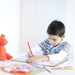 Boy doing homework