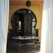 Table and chairs at dining area