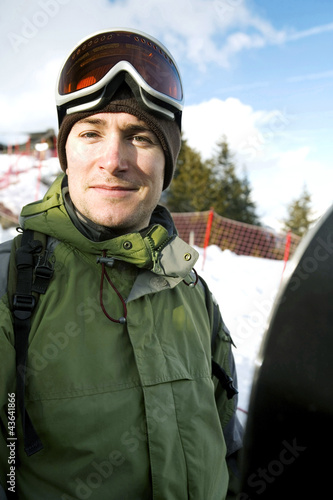 Photo: Man in warm clothing and ski goggles Man in warm clothing and ski goggles