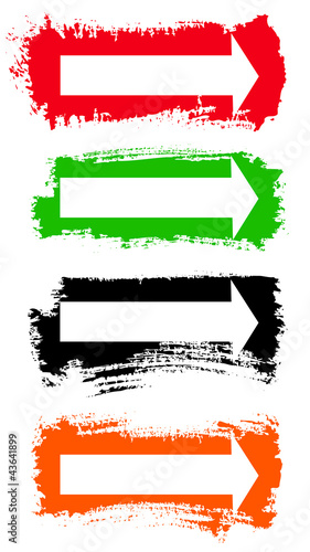 Vector: Arrows Grunge Vector Set Arrows Grunge Vector Set