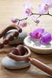 zen still-life with water and flower