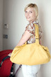 Woman taking her baby out