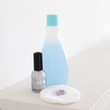 Nail polish, nail polish remover and a facial cotton