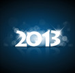 Vector New Year card 2013