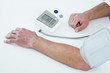 Man having a blood pressure examination