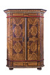Antiker bemalter Bauernschrank