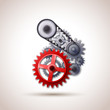 gears red