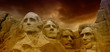 Dramatic Sky above Mount Rushmore National Memorial, South Dakot