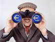 Foto: Spekulant beobachtet Euro Spekulant beobachtet Euro
