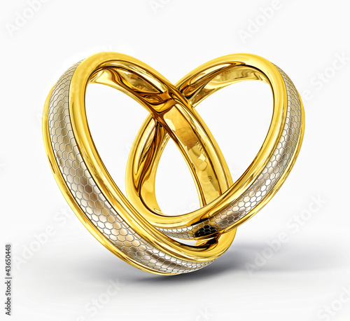 Illustration: wedding rings wedding rings