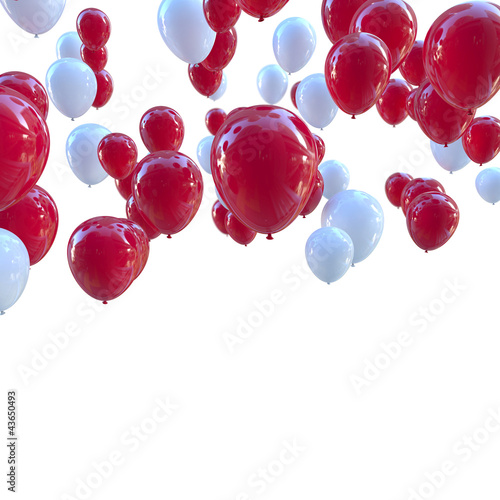 Illustration: Rote Luftballons Rote Luftballons