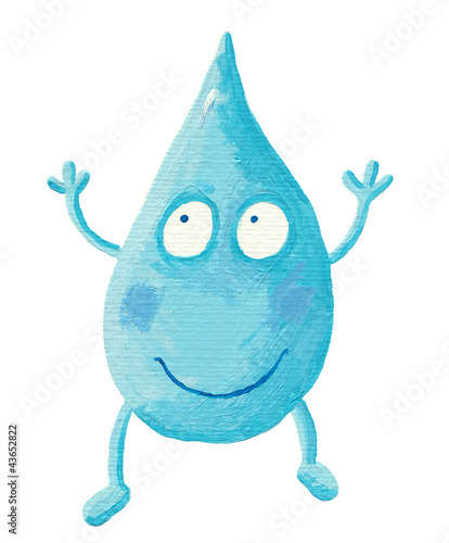 Photo: Funny Cartoon Water Drop Funny Cartoon Water Drop