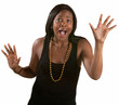Photo: Desperate Woman with Hands Up Desperate Woman with Hands Up
