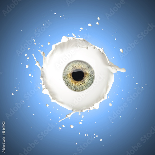 Illustration: Green eye splashing Green eye splashing