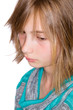 Young girl with feathered hair