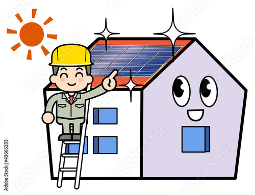 Illustration: Solar panel construction Solar panel construction