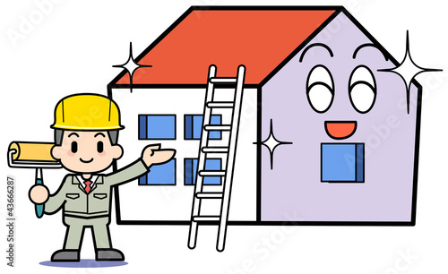 Photo: Exterior wall repair after Exterior wall repair after