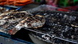 Grilled fish on sale on the streets of Bangkok, Thailand
