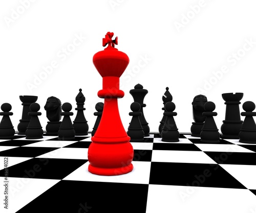 Illustration: 3D Chess - Red King 3D Chess - Red King