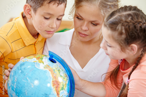 Photo: Studying geography Studying geography