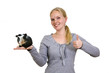 Frau mit Meerschweinchen