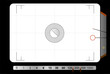 Classic SLR viewfinder, with free space for your pics, vector