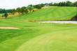 The lush green
