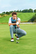 Focus and determination - Golfing