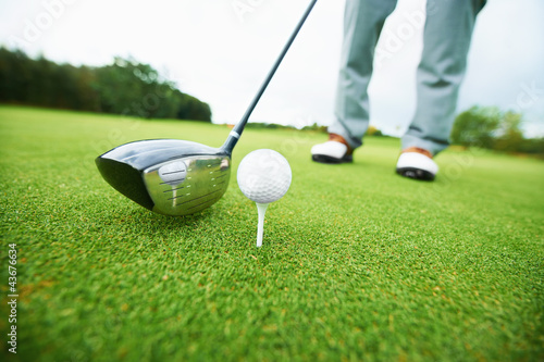 Photo: Putting the drive in the ball Putting the drive in the ball