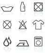 Symbole Reinigung
