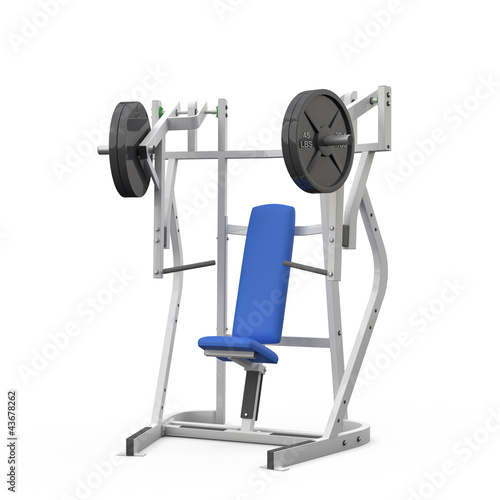 Illustration: Weight bench for chest seated Weight bench for chest seated