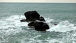 Big waves among rocks, Koh Samui Lamai Island, Thailand