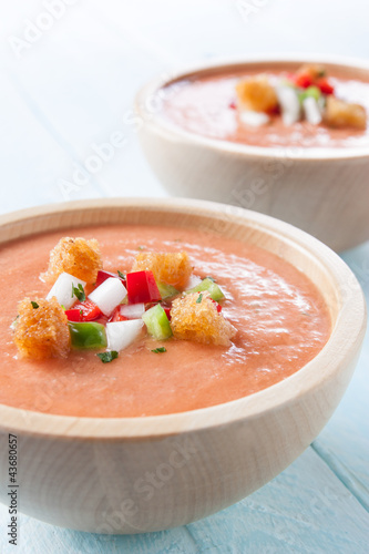 Photo: Delicious bowl of gazpacho Delicious bowl of gazpacho