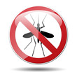 Señal trafico mosquitos no