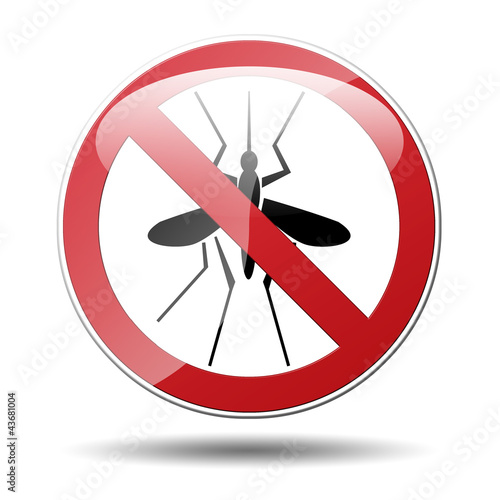 Illustration: Señal trafico mosquitos no Señal trafico mosquitos no