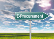 Signpost "E-Procurement"