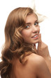 Photo: Beautiful girl with hairstyle and makeup Beautiful girl with hairstyle and makeup