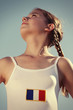 leichtathletin im retrostil