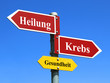 Gesundheit / Krebs und Heilung / Schild