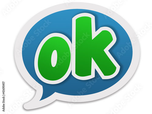 Illustration: Dialogue balloon - ok Dialogue balloon - ok