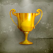 Gold trophy, old-style