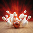 Illustration: Bowling Strike rot/orange Bowling Strike rot/orange