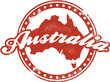 Vintage Style Australia Stamp