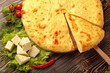 Photo: Ossetian Feta Cheese Pie. Ossetian Feta Cheese Pie.