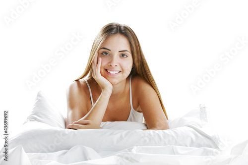 Photo: Woman in bed Woman in bed