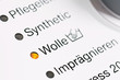 Waschprogramm Wolle